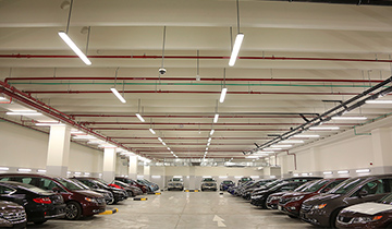 Service parking area renovation for Honda